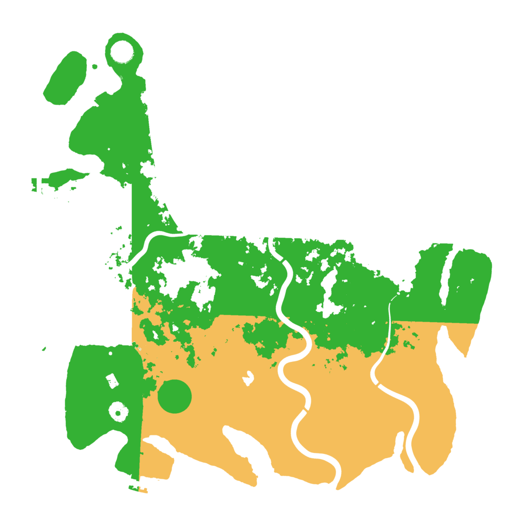 Biome Rust Map: Procedural Map, Size: 4100, Seed: 1997