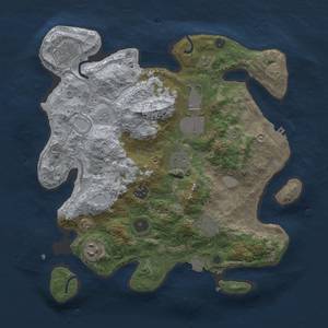 Thumbnail Rust Map: Procedural Map, Size: 3500, Seed: 536373572, 14 Monuments