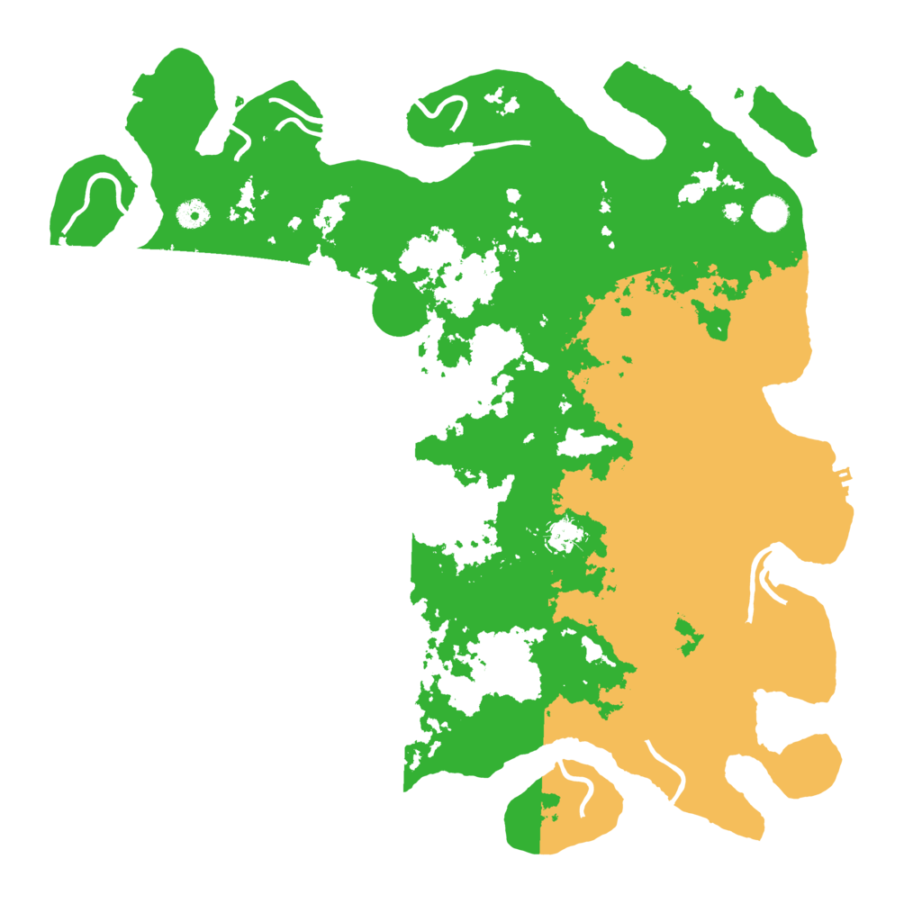 Biome Rust Map: Procedural Map, Size: 4500, Seed: 548524