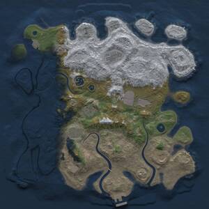 Thumbnail Rust Map: Procedural Map, Size: 3750, Seed: 471649709, 13 Monuments