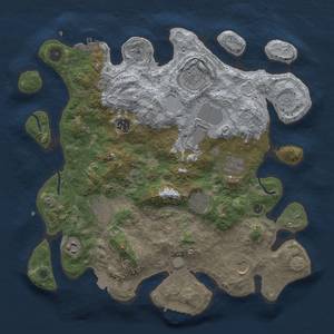 Thumbnail Rust Map: Procedural Map, Size: 3750, Seed: 471649709, 17 Monuments