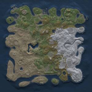 Thumbnail Rust Map: Procedural Map, Size: 4250, Seed: 872666793, 15 Monuments