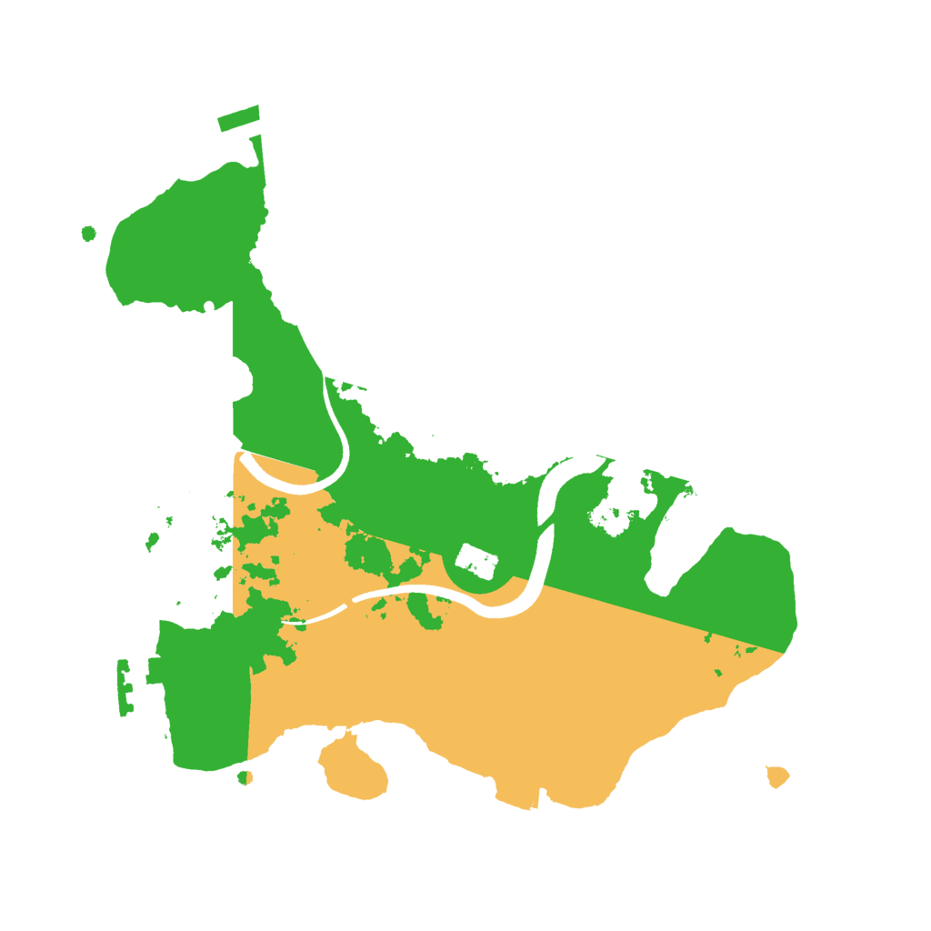 Biome Rust Map: Procedural Map, Size: 2500, Seed: 357095666