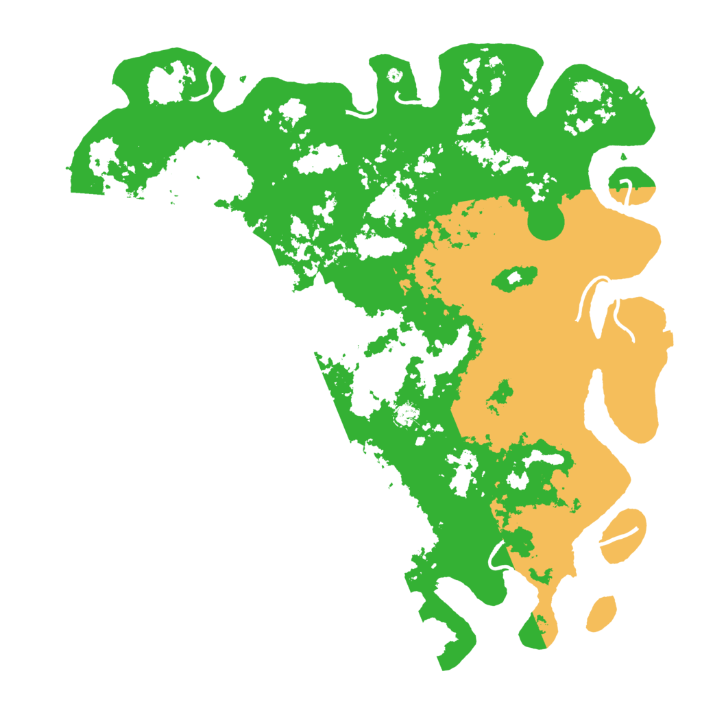 Biome Rust Map: Procedural Map, Size: 5000, Seed: 358643