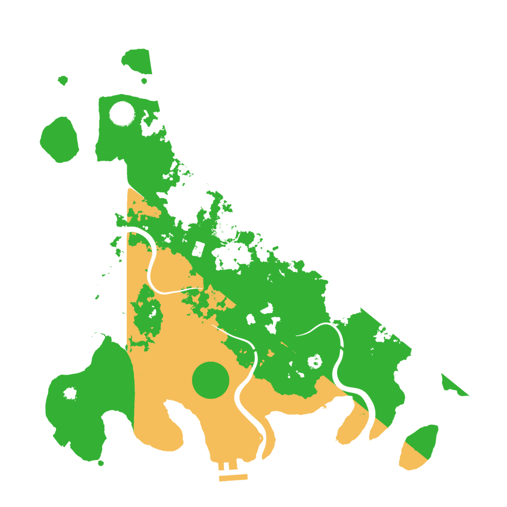 Biome Rust Map: Procedural Map, Size: 3600, Seed: 546456546