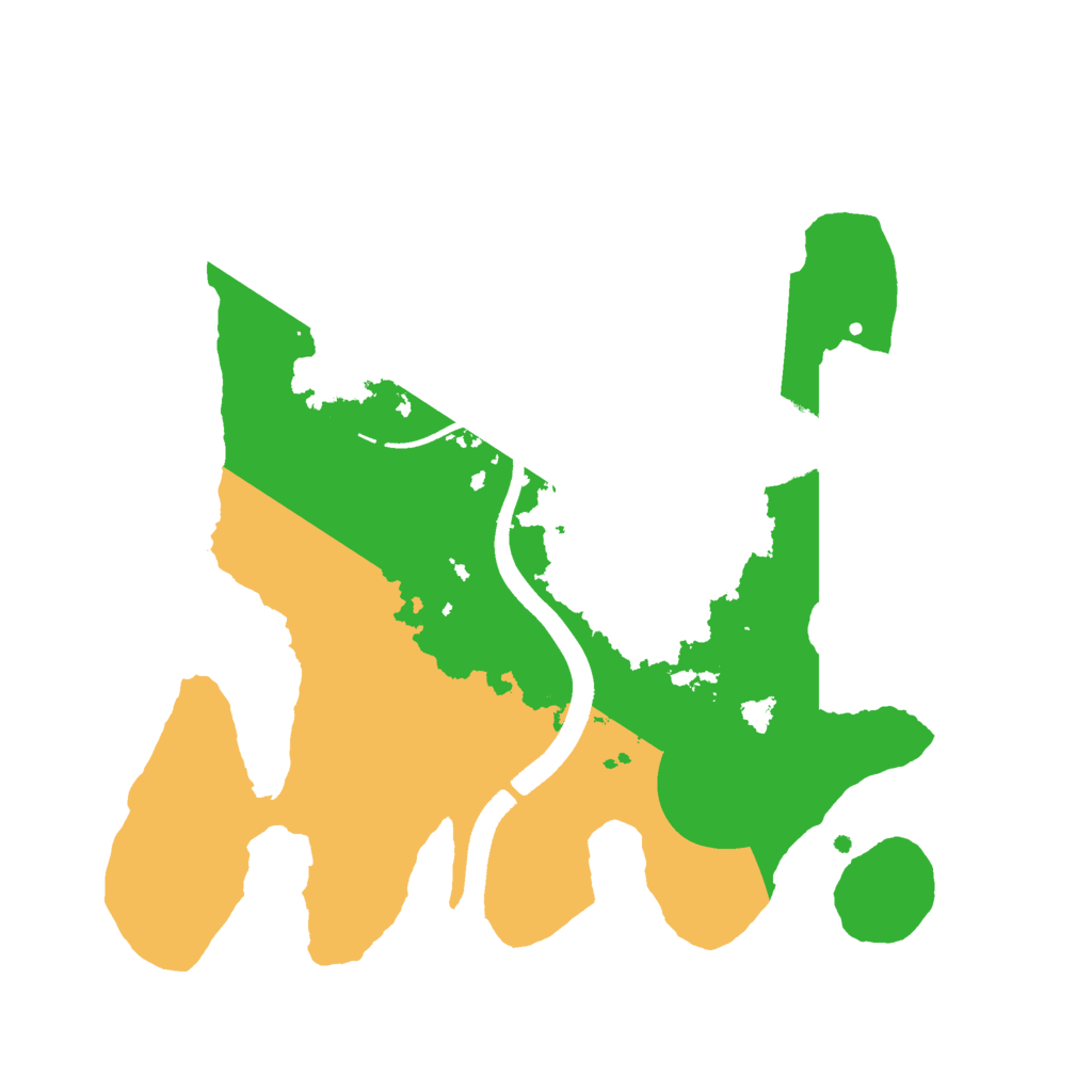 Biome Rust Map: Procedural Map, Size: 2500, Seed: 5644121