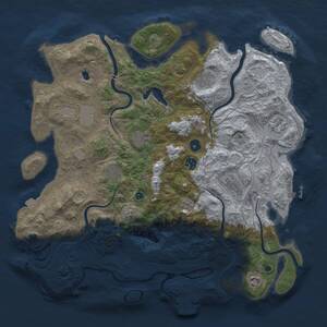 Thumbnail Rust Map: Procedural Map, Size: 4250, Seed: 579291301, 15 Monuments