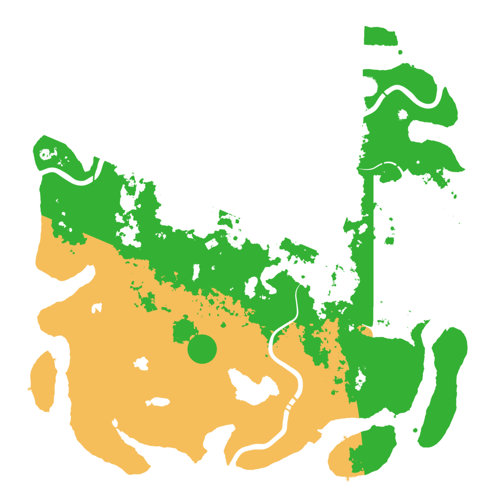 Biome Rust Map: Procedural Map, Size: 4500, Seed: 168032