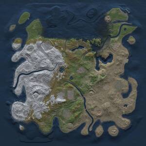 Thumbnail Rust Map: Procedural Map, Size: 4250, Seed: 887992051, 17 Monuments
