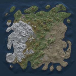 Thumbnail Rust Map: Procedural Map, Size: 4250, Seed: 887992051, 18 Monuments