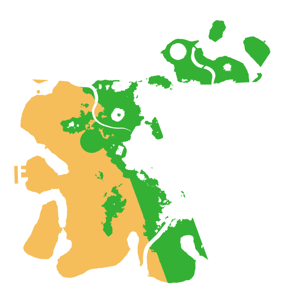 Biome Rust Map: Procedural Map, Size: 3500, Seed: 197438464