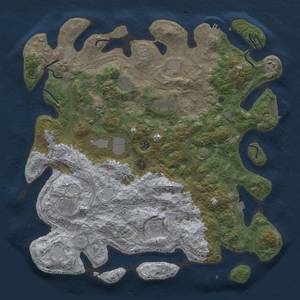 Thumbnail Rust Map: Procedural Map, Size: 4500, Seed: 1999215845, 18 Monuments