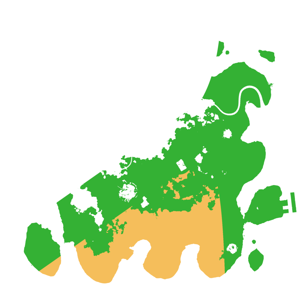 Biome Rust Map: Procedural Map, Size: 3100, Seed: 56666789