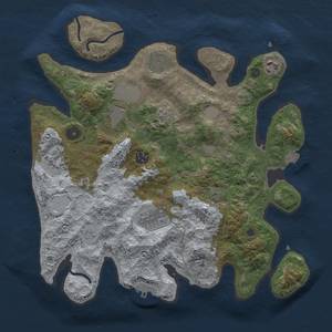 Thumbnail Rust Map: Procedural Map, Size: 3500, Seed: 242271070, 14 Monuments