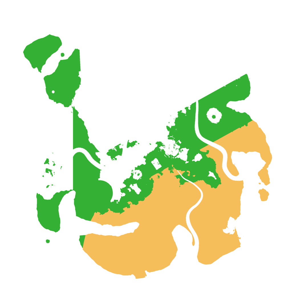 Biome Rust Map: Procedural Map, Size: 3000, Seed: 42637