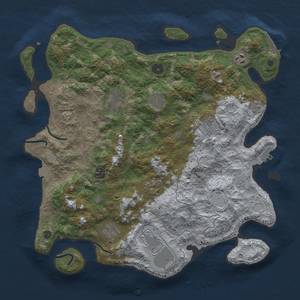 Thumbnail Rust Map: Procedural Map, Size: 4000, Seed: 1851760178, 17 Monuments