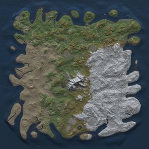 Thumbnail Rust Map: Procedural Map, Size: 5000, Seed: 1761652332, 18 Monuments