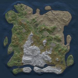 Thumbnail Rust Map: Procedural Map, Size: 4250, Seed: 139645525, 19 Monuments