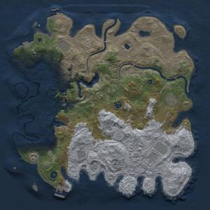 Thumbnail Rust Map: Procedural Map, Size: 4250, Seed: 998052, 14 Monuments