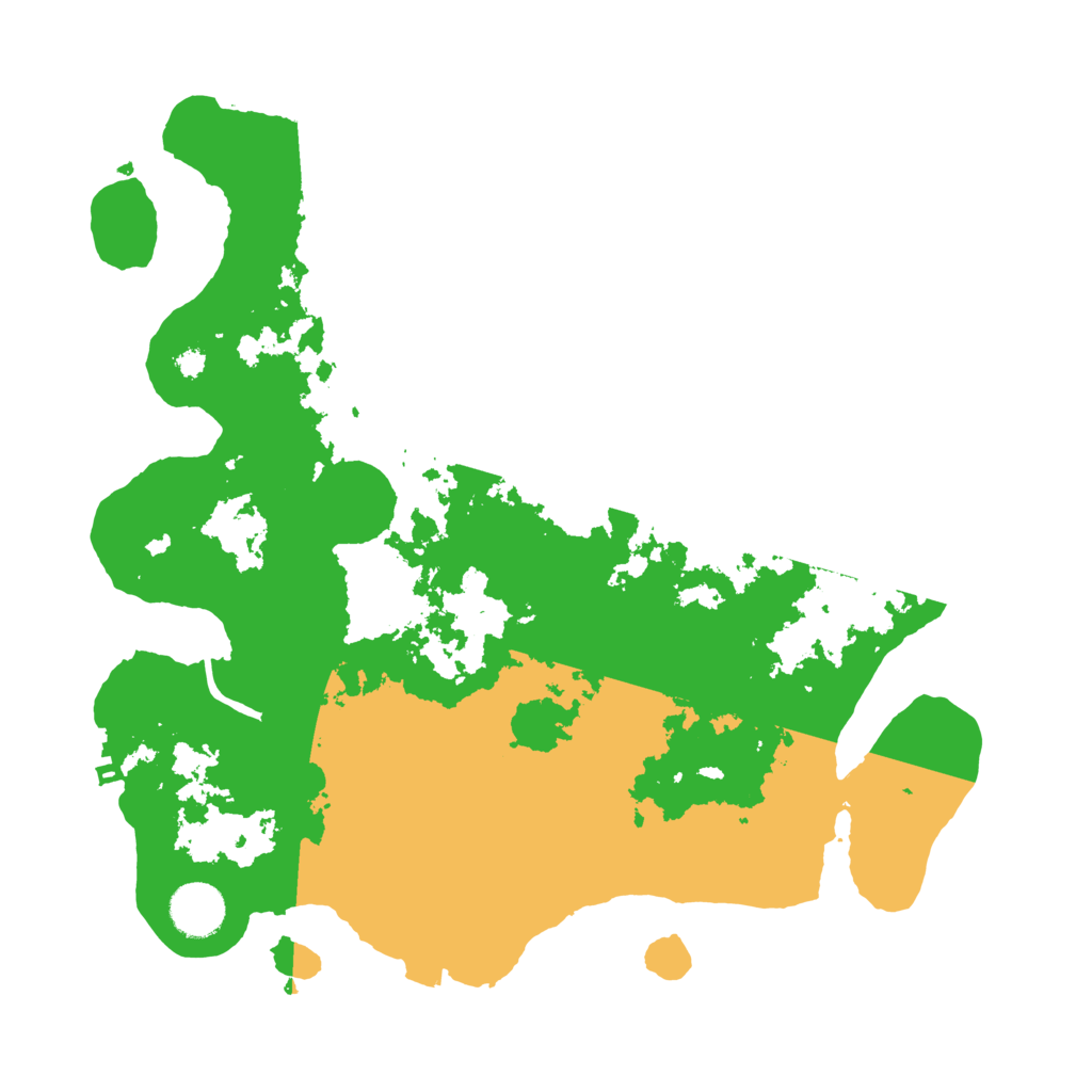 Biome Rust Map: Procedural Map, Size: 3500, Seed: 357095666