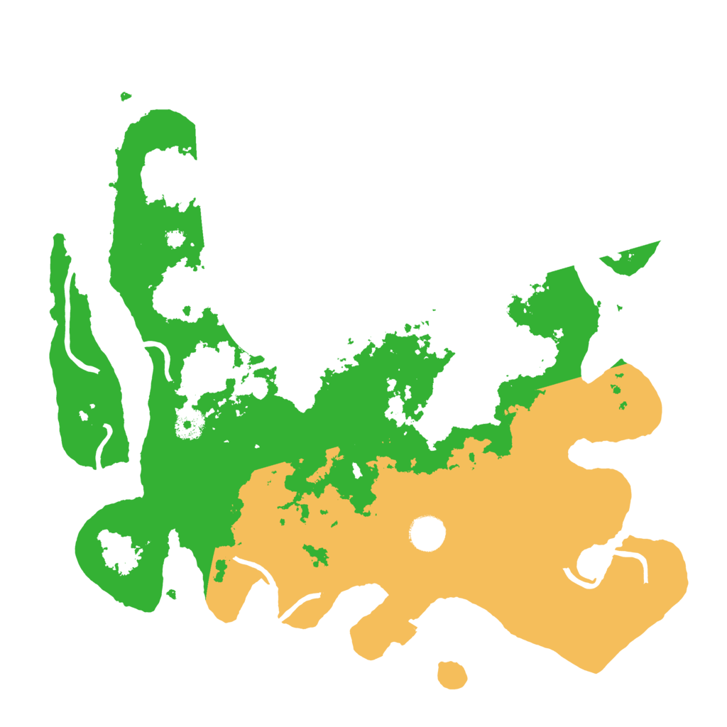 Biome Rust Map: Procedural Map, Size: 3600, Seed: 151107860