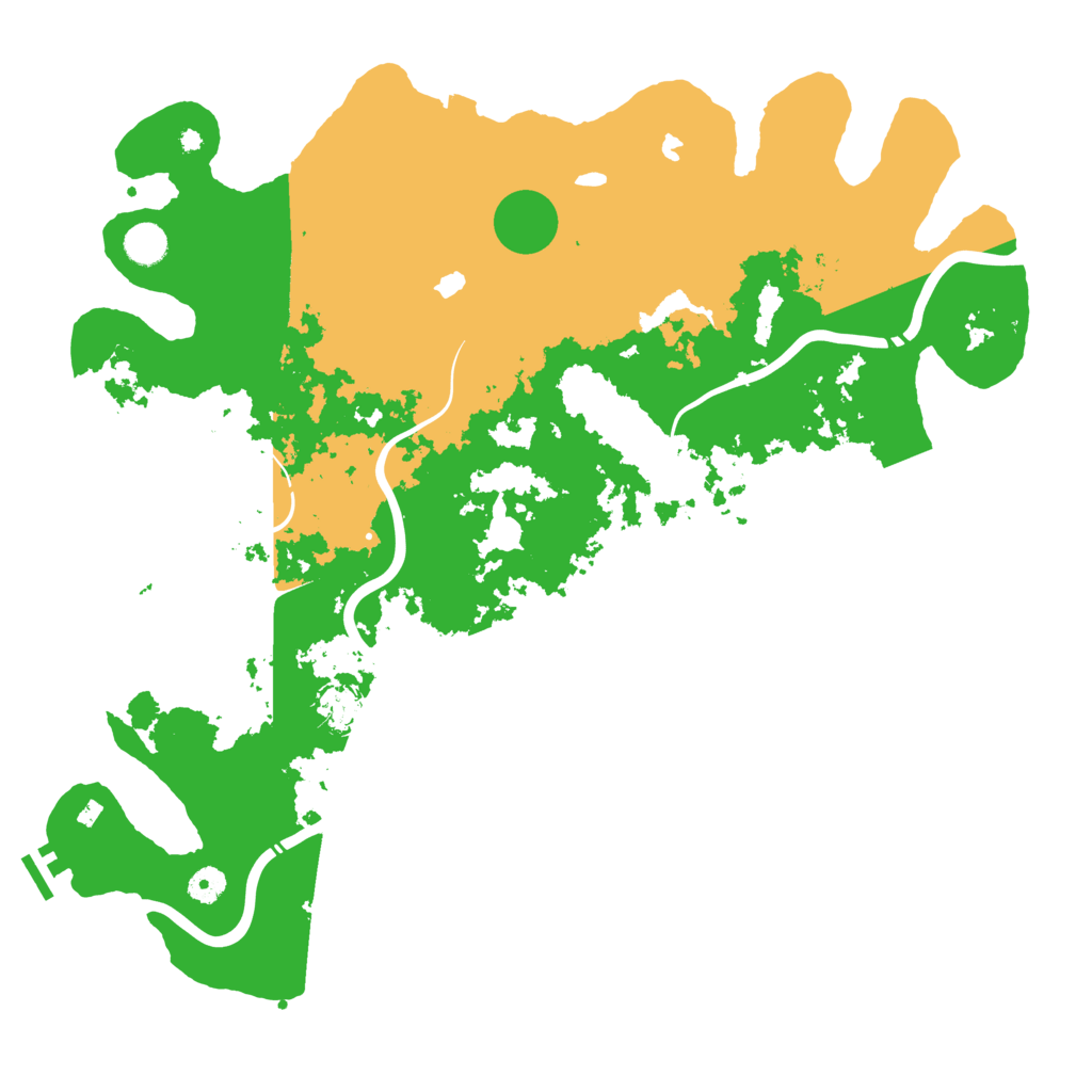 Biome Rust Map: Procedural Map, Size: 4500, Seed: 942708726