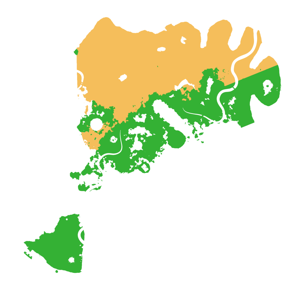 Biome Rust Map: Procedural Map, Size: 4500, Seed: 942708726
