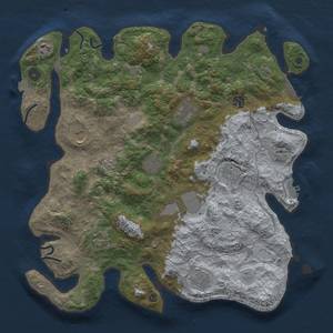 Thumbnail Rust Map: Procedural Map, Size: 4000, Seed: 990247, 18 Monuments