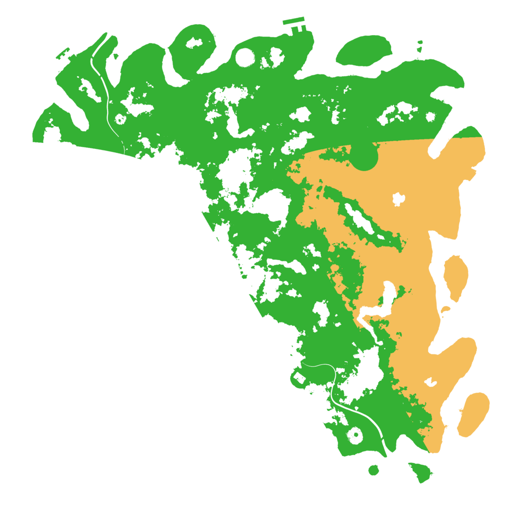 Biome Rust Map: Procedural Map, Size: 4800, Seed: 799511256