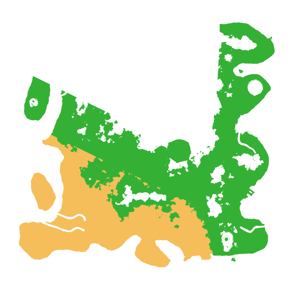 Biome Rust Map: Procedural Map, Size: 3500, Seed: 109989580