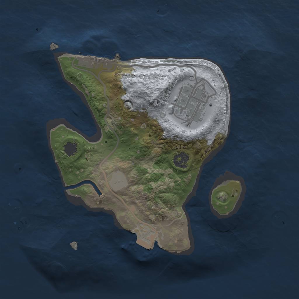 Rust Map: Procedural Map, Size: 1900, Seed: 11141, 5 Monuments