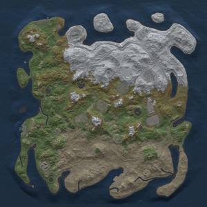 Thumbnail Rust Map: Procedural Map, Size: 4250, Seed: 45626230, 16 Monuments