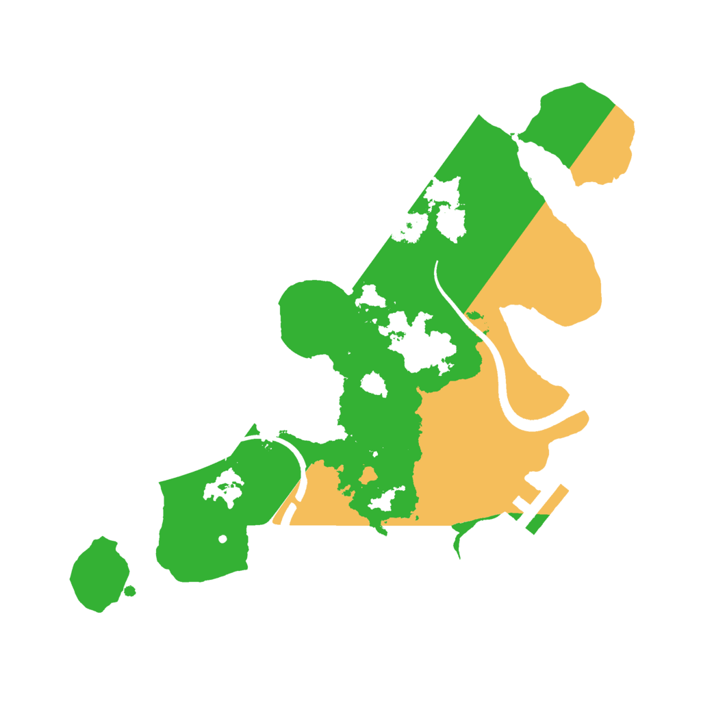 Biome Rust Map: Procedural Map, Size: 2500, Seed: 2011825925