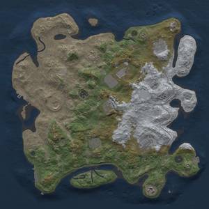 Thumbnail Rust Map: Procedural Map, Size: 4000, Seed: 217581064, 18 Monuments