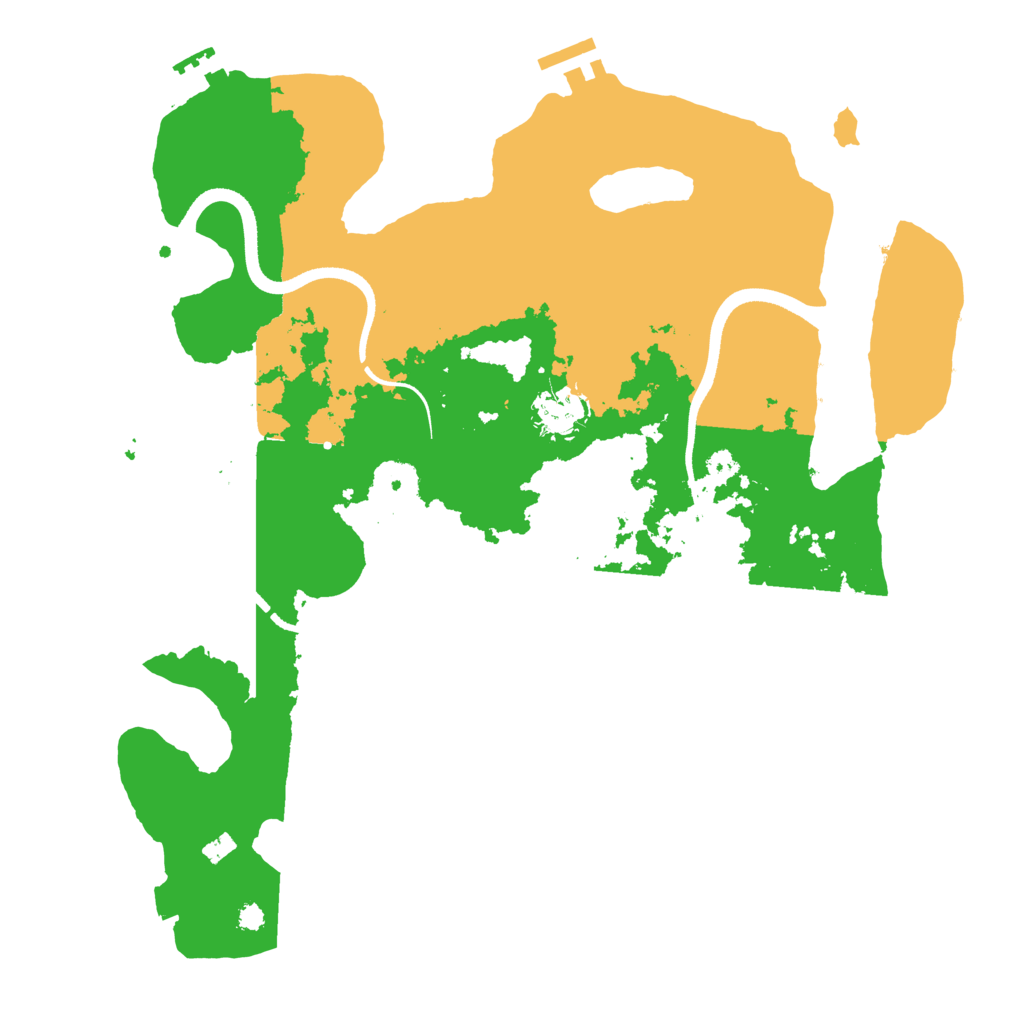 Biome Rust Map: Procedural Map, Size: 3500, Seed: 20230825