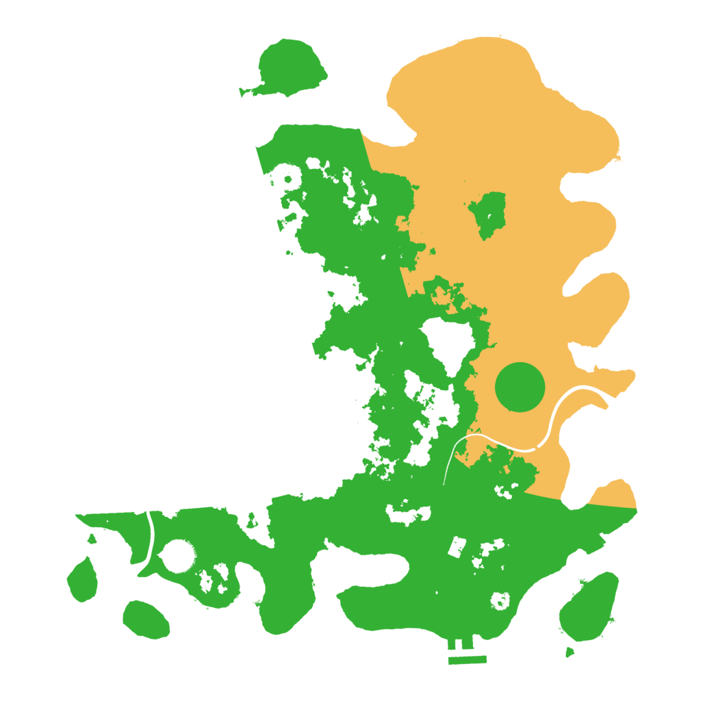 Biome Rust Map: Procedural Map, Size: 3700, Seed: 31788878