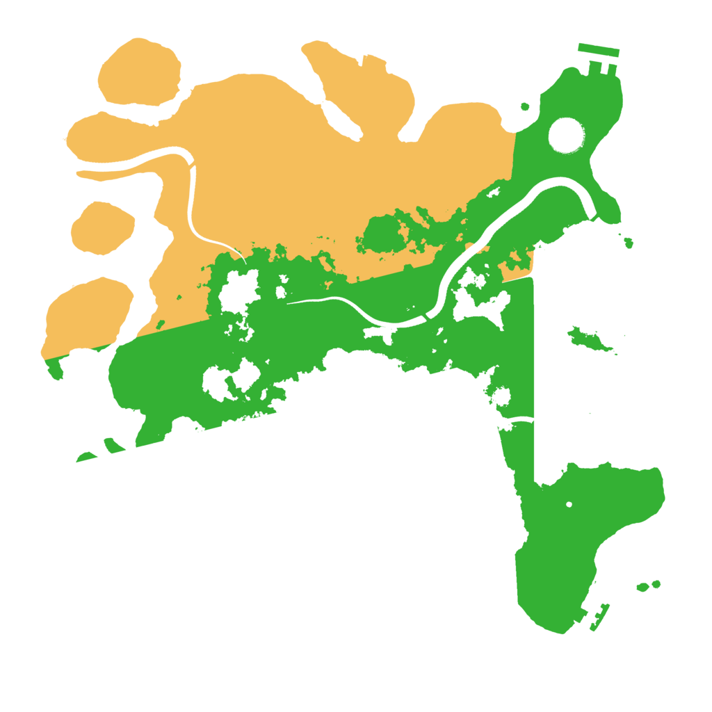 Biome Rust Map: Procedural Map, Size: 3500, Seed: 677825804