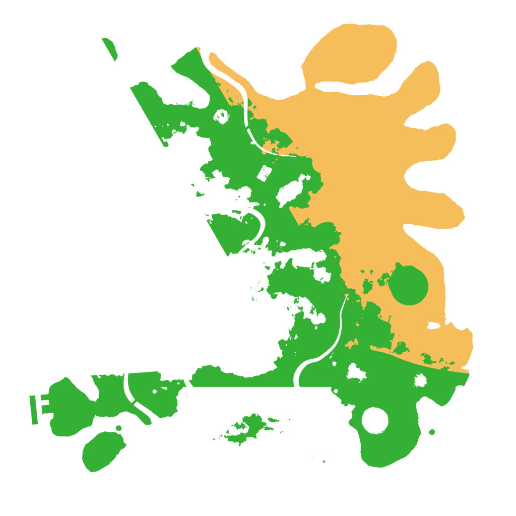 Biome Rust Map: Procedural Map, Size: 3600, Seed: 40980270