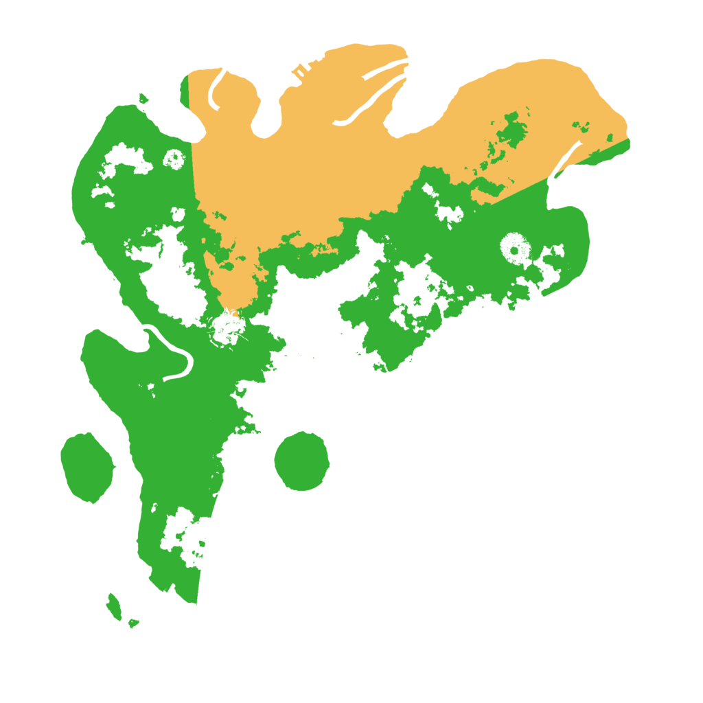 Biome Rust Map: Procedural Map, Size: 3500, Seed: 493227270