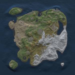 Thumbnail Rust Map: Procedural Map, Size: 3000, Seed: 943619130, 12 Monuments