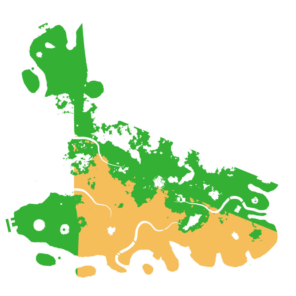 Biome Rust Map: Procedural Map, Size: 4500, Seed: 976947656