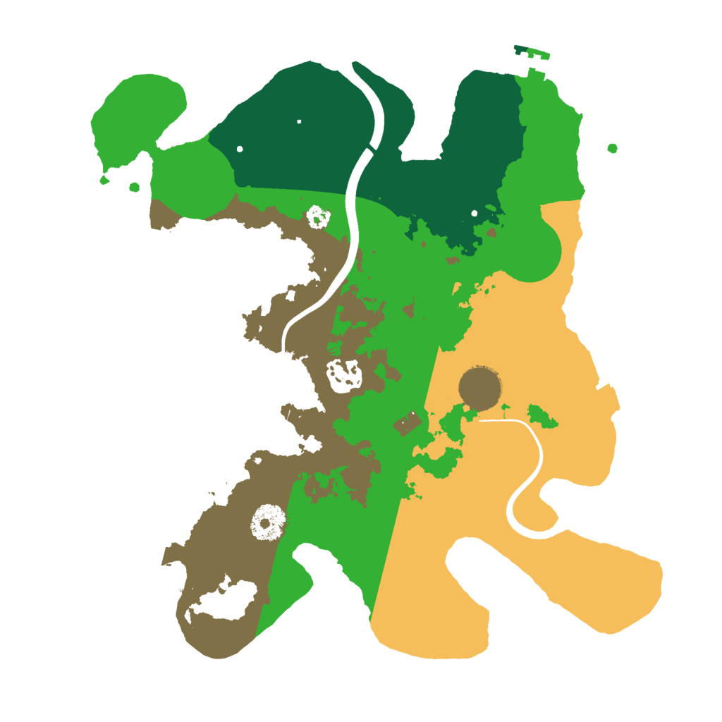 Biome Rust Map: Procedural Map, Size: 3000, Seed: 30432