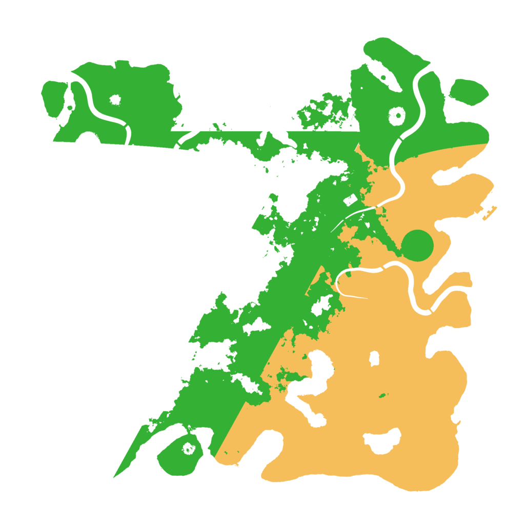 Biome Rust Map: Procedural Map, Size: 4350, Seed: 250823