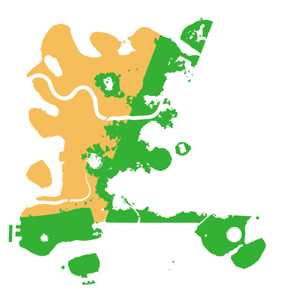 Biome Rust Map: Procedural Map, Size: 3500, Seed: 581724187