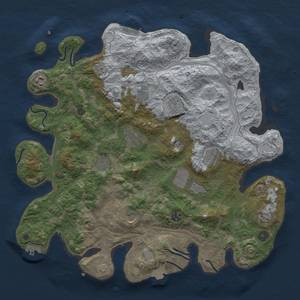 Thumbnail Rust Map: Procedural Map, Size: 4250, Seed: 1605942074, 19 Monuments