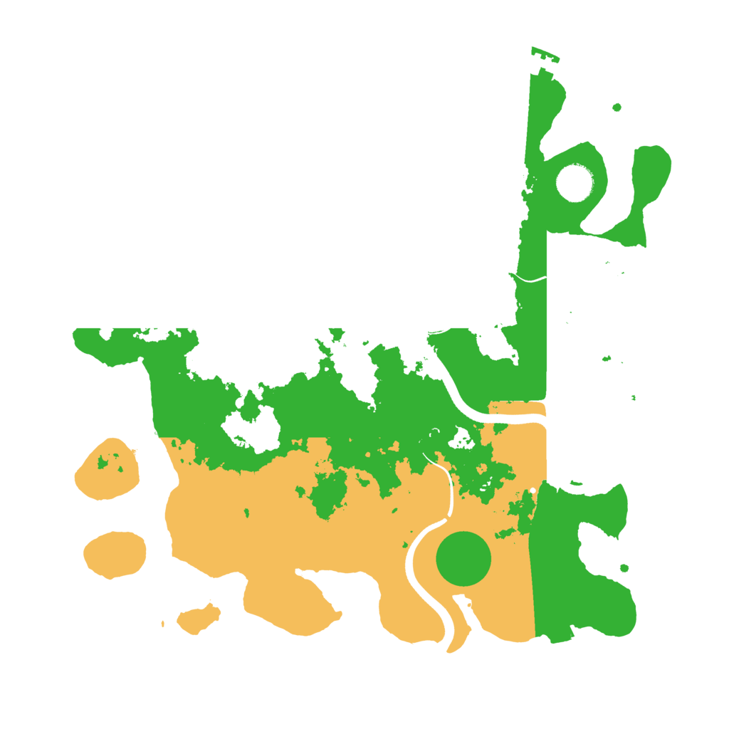 Biome Rust Map: Procedural Map, Size: 3500, Seed: 5575