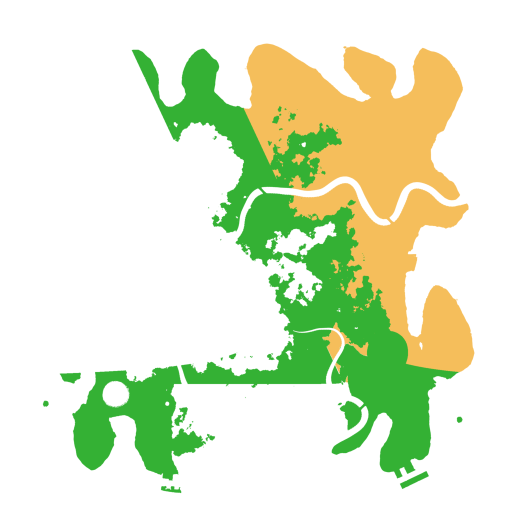 Biome Rust Map: Procedural Map, Size: 3500, Seed: 1857642670