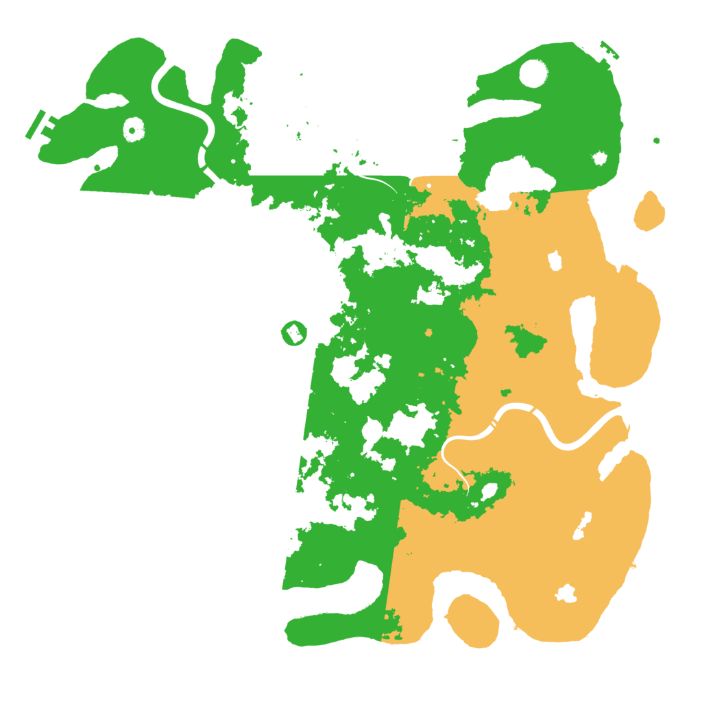 Biome Rust Map: Procedural Map, Size: 4500, Seed: 876024310
