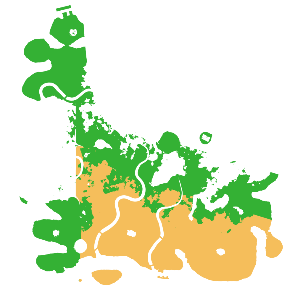 Biome Rust Map: Procedural Map, Size: 4100, Seed: 15162