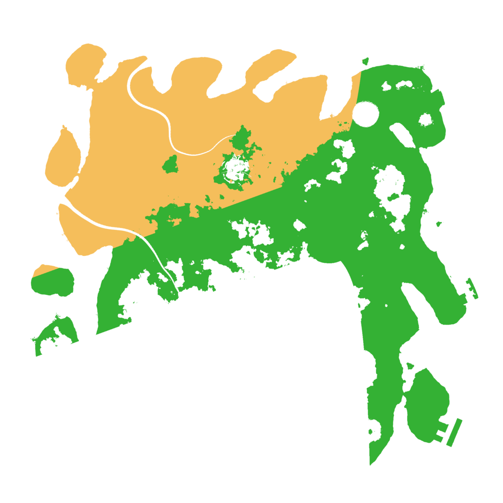 Biome Rust Map: Procedural Map, Size: 3500, Seed: 1371665355